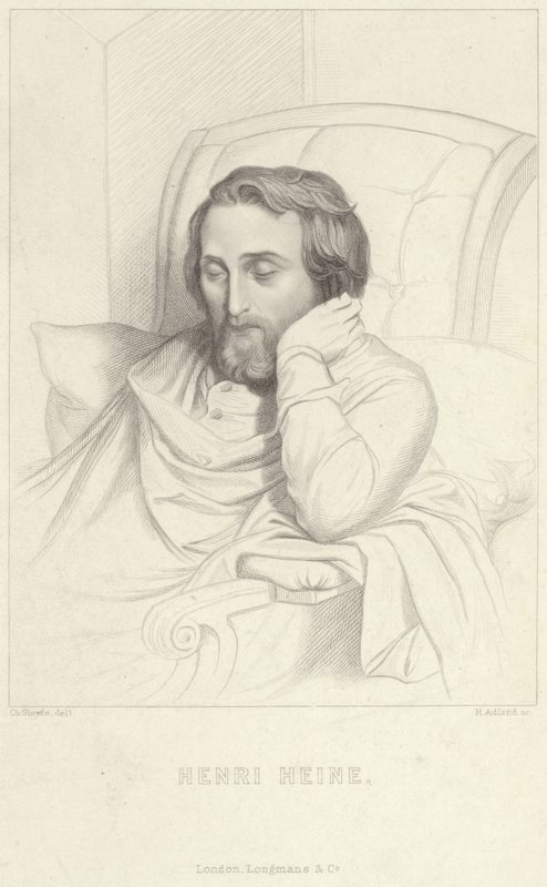 Portrait of Henri Heine by Charles Gleyre