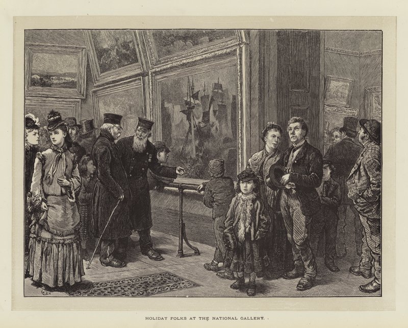 Holiday Folks at the National Gallery by Charles Green