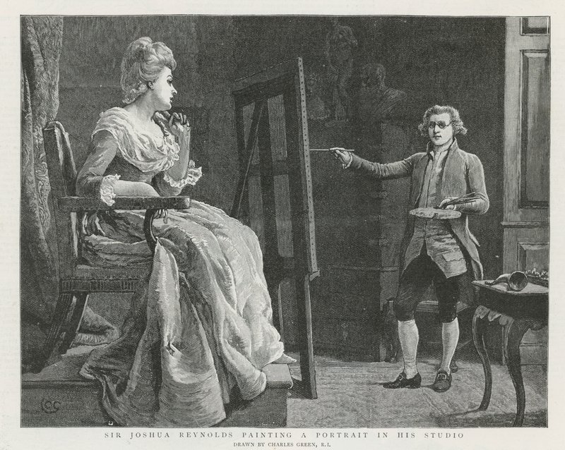 Sir Joshua Reynolds in London by Charles Green