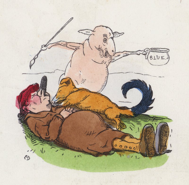 The Lazy Shepherd by Charles Henry (after) Bennett