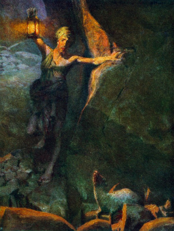 Seeking the Lost Sheep by Charles Herbert Moore