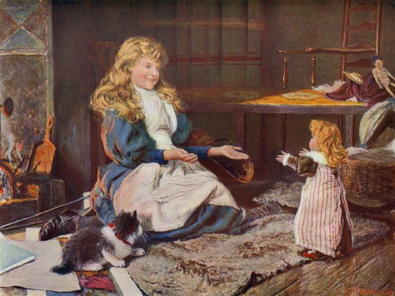 Ready to Spring by Charles J. (after) Staniland