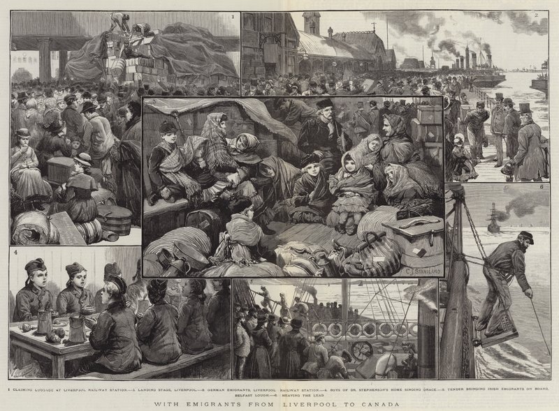 With Emigrants from Liverpool to Canada by Charles J. Staniland
