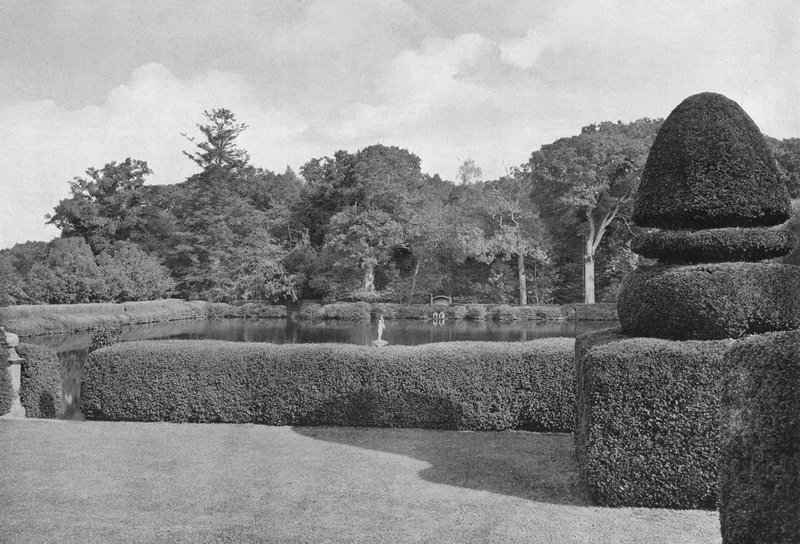 The Carp Pond Fringed with Box by Charles Latham