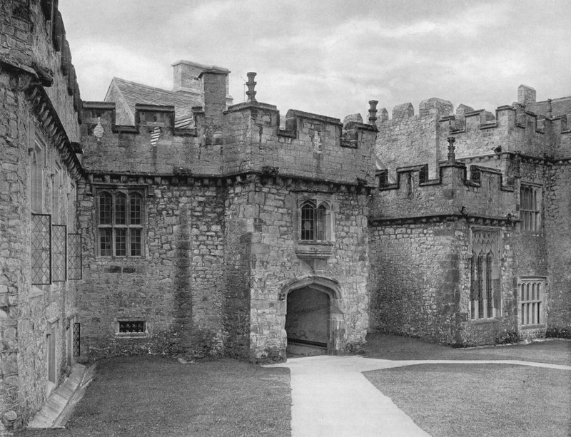 The Hall Porch in the Courtyard by Charles Latham