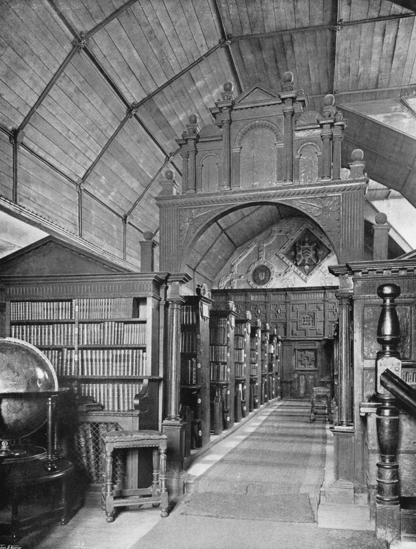 The Library of Merton College, Oxford by Charles Latham