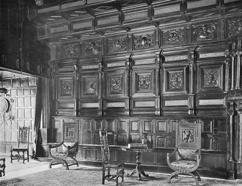 The Old Panelling in the Great Hall by Charles Latham