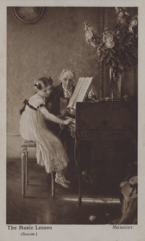The Music Lesson by Charles Meunier