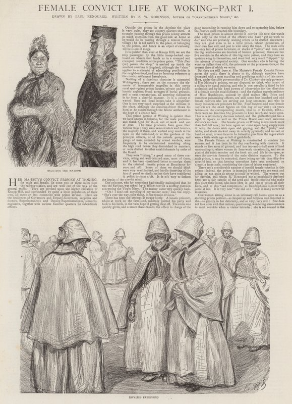 Female Convict Life at Woking by Charles Paul Renouard