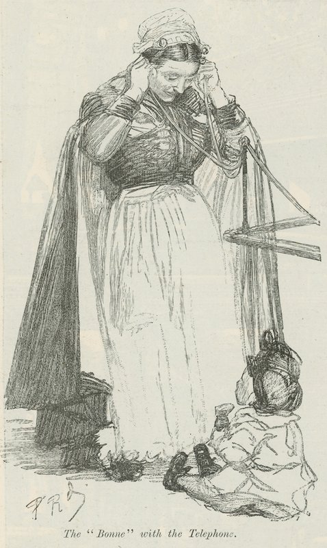 The Bonne with the Telephone by Charles Paul Renouard