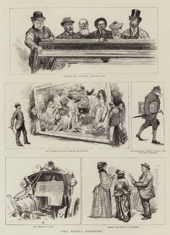 The Royal Academy by Charles Paul Renouard
