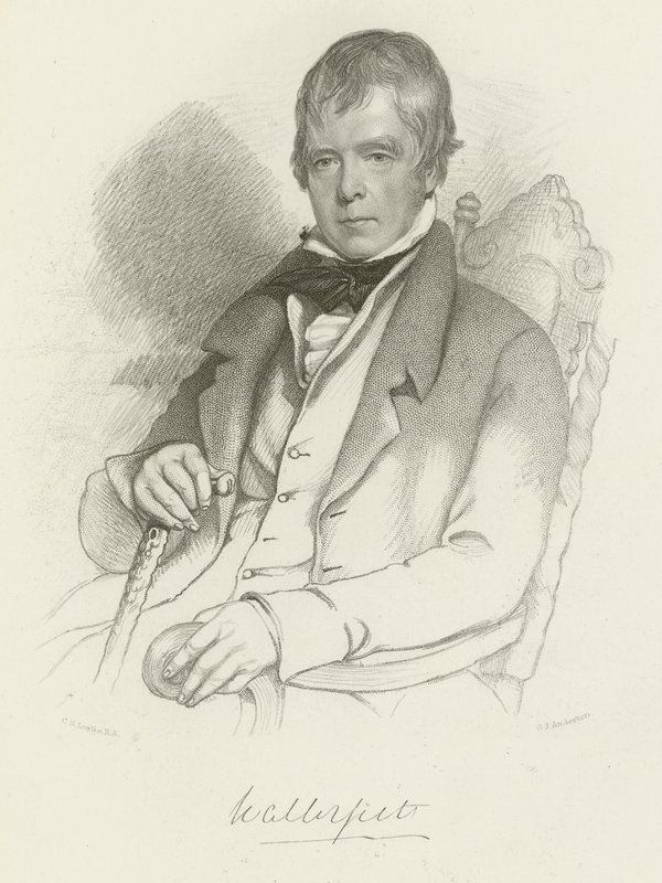 Sir Walter Scott by Charles Robert Leslie