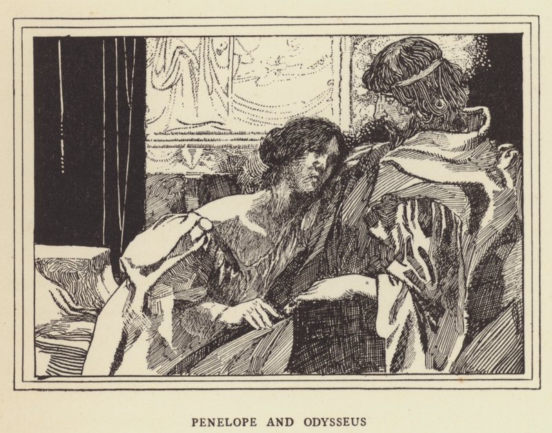Penelope and Odysseus by Sir John Charles Robinson