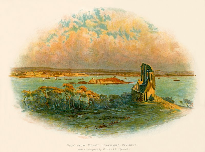 View from Mount Edgcumbe Plymouth by Charles Wilkinson