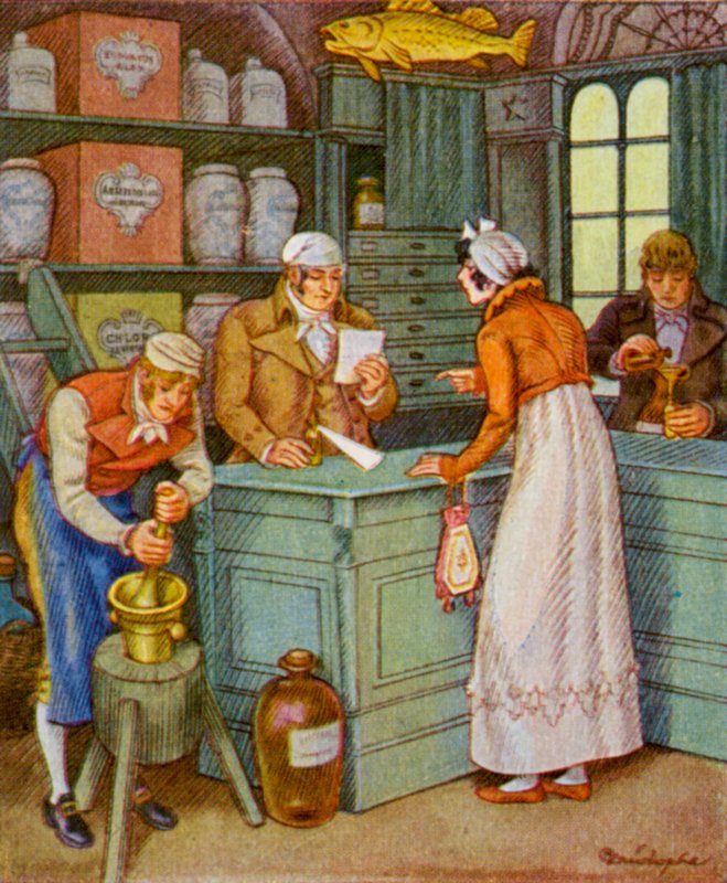 Pharmacy by Christophe (1856 1945)