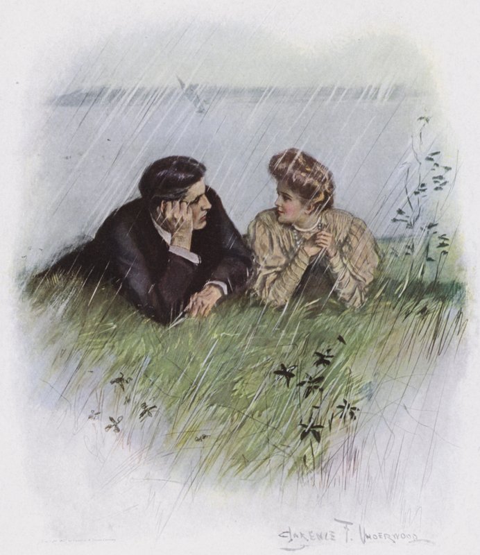 Couple in a Meadow by Clarence F. Underwood