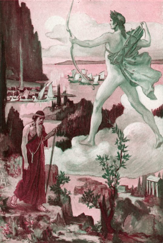 Illustration for the Iliad by Homer by Clement Goutier