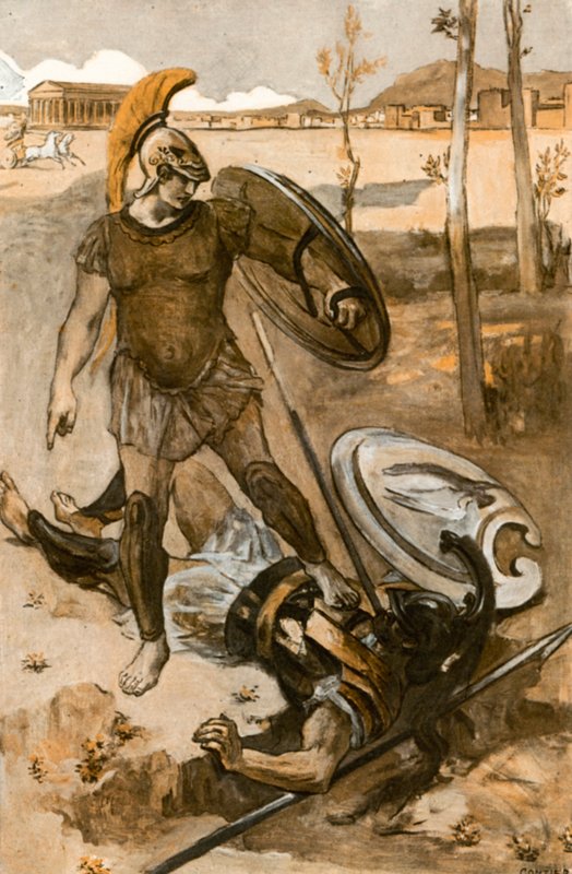 Illustration for the Iliad by Clement Goutier