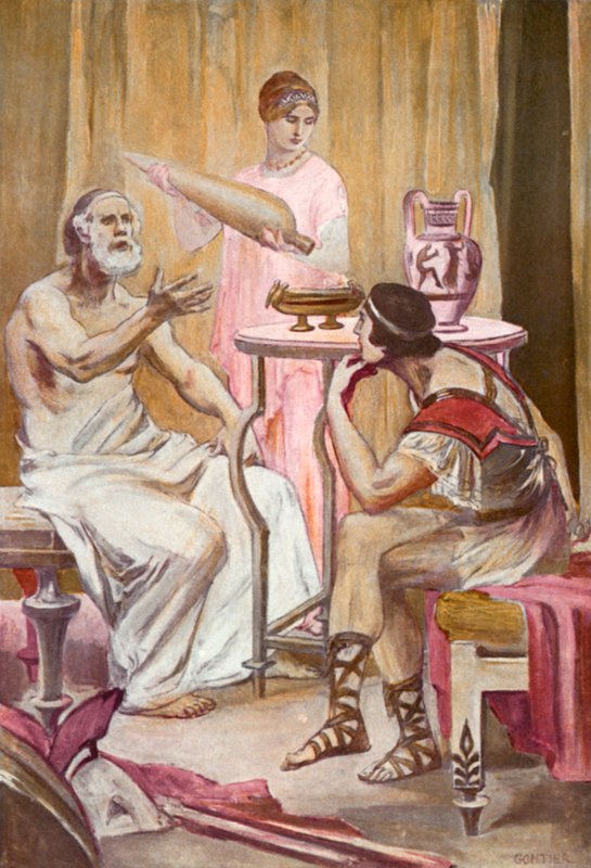 Illustration for the Iliad by Clement Goutier