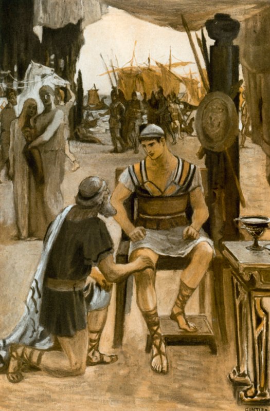 Illustration for the Iliad by Homer by Clement Goutier