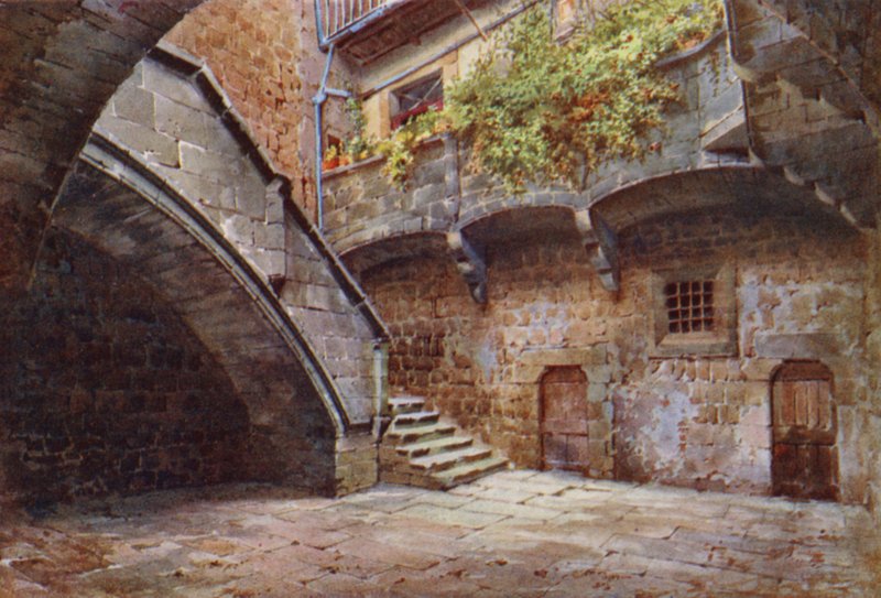 Courtyard of Palazzo Farnese, Viterbo by Commendator Formilli