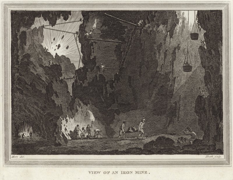 View of an iron mine by Conrad Martin Metz