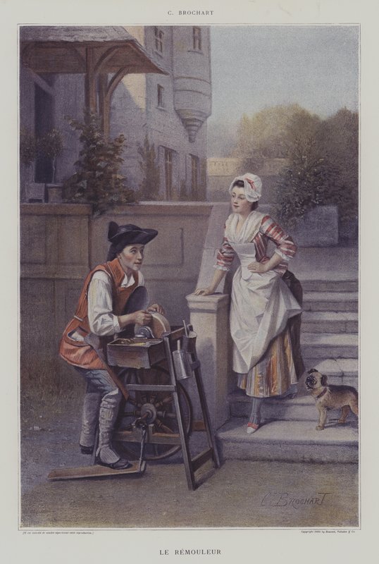 The Knife Grinder by Constant Joseph Brochart