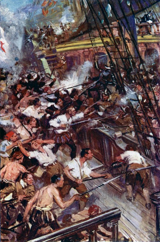 Illustration for Westward Ho! by Cyrus Cuneo