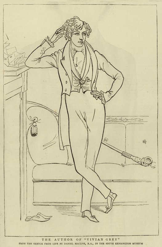 The Author of Vivian Grey by Daniel Maclise