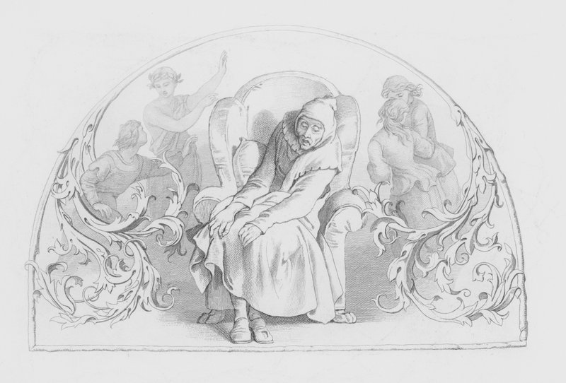 Shakespeare, Last Scene of All by Daniel (after) Maclise