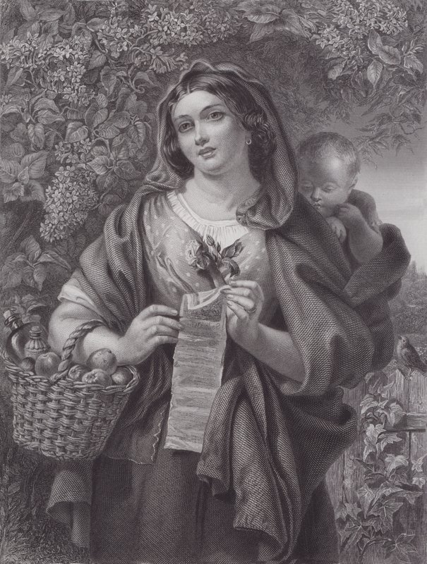 The Ballad Singer by Daniel (after) Maclise