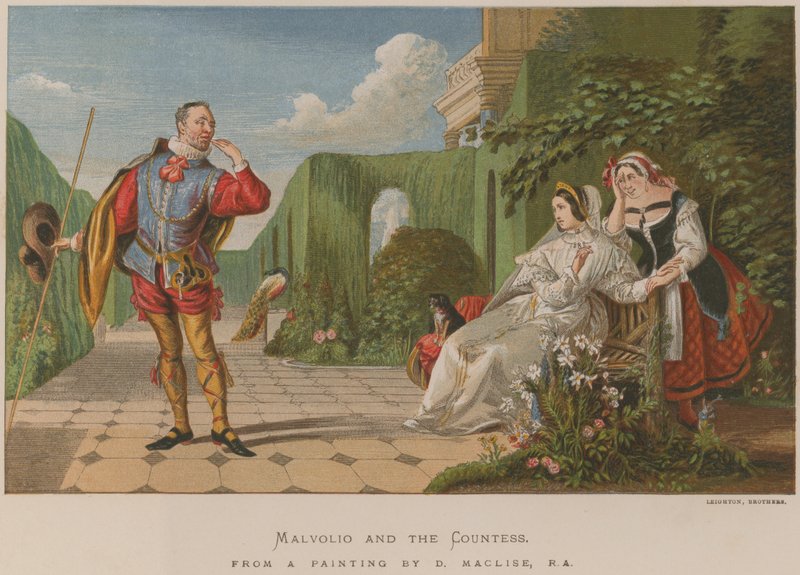 Malvolio and the Countess by Daniel Maclise