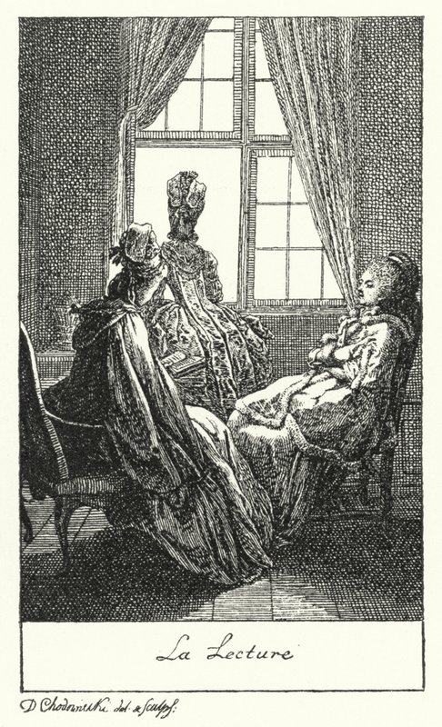 Reading by Daniel Nikolaus (after) Chodowiecki