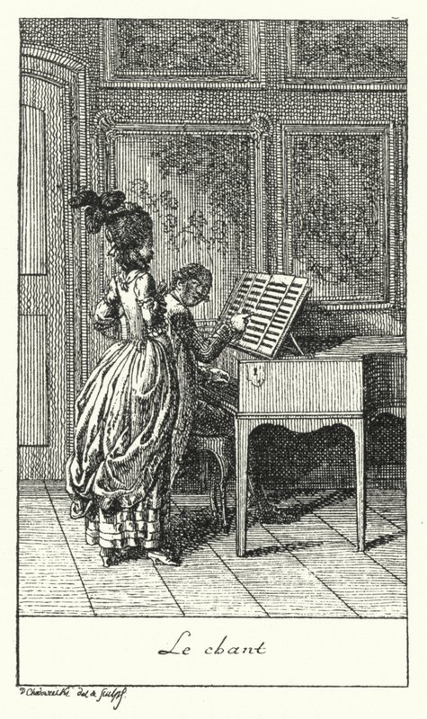 Singing by Daniel Nikolaus (after) Chodowiecki