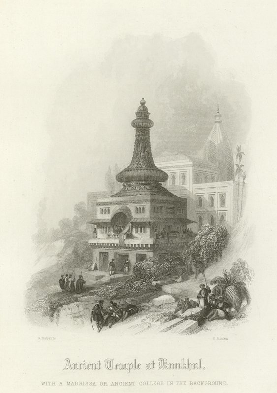 Ancient Temple at Kunkhul by David Roberts
