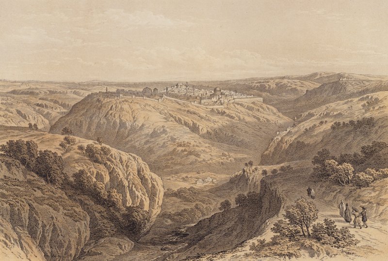 Jerusalem from the South by David (after) Roberts