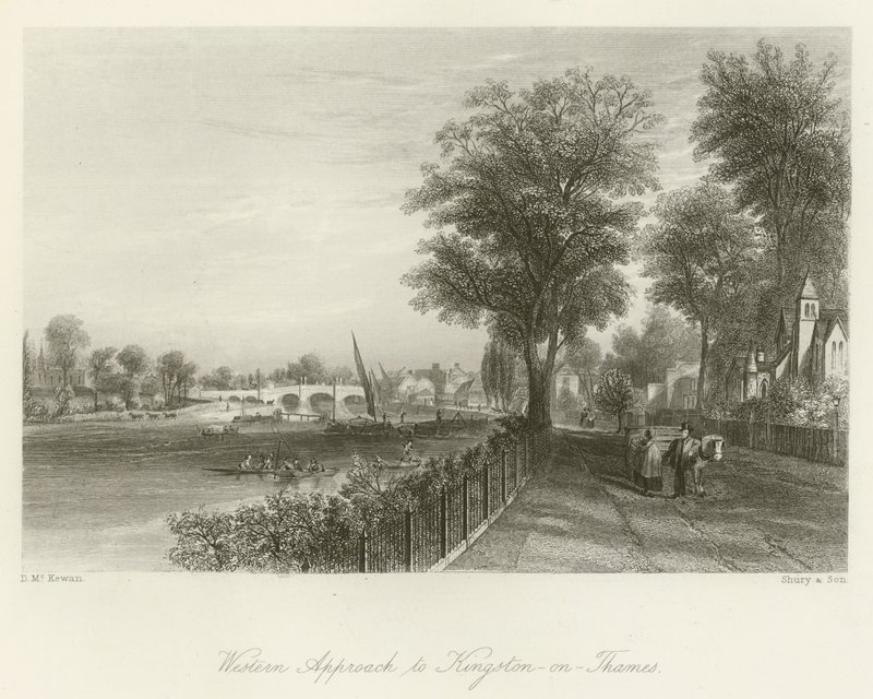 Western Approach to Kingston-on-Thames by David Hall McKewan