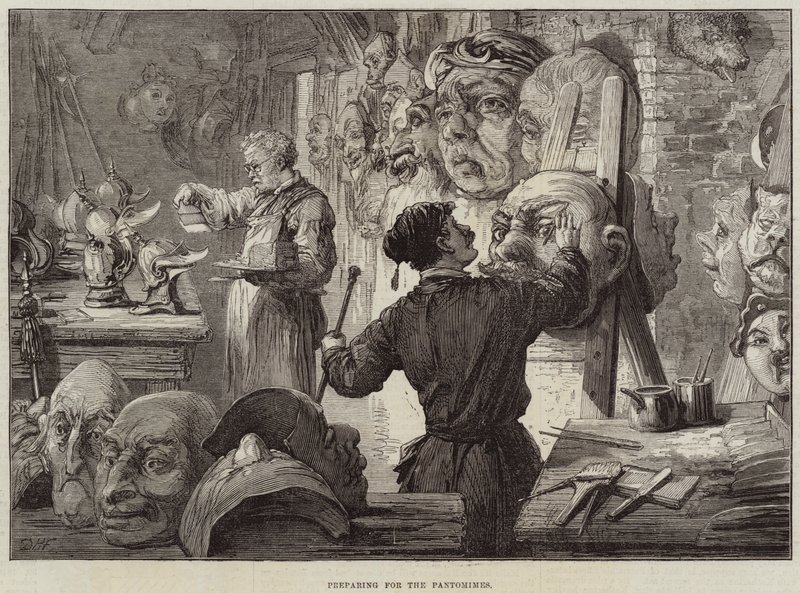 Preparing for the Pantomimes by David Henry Friston