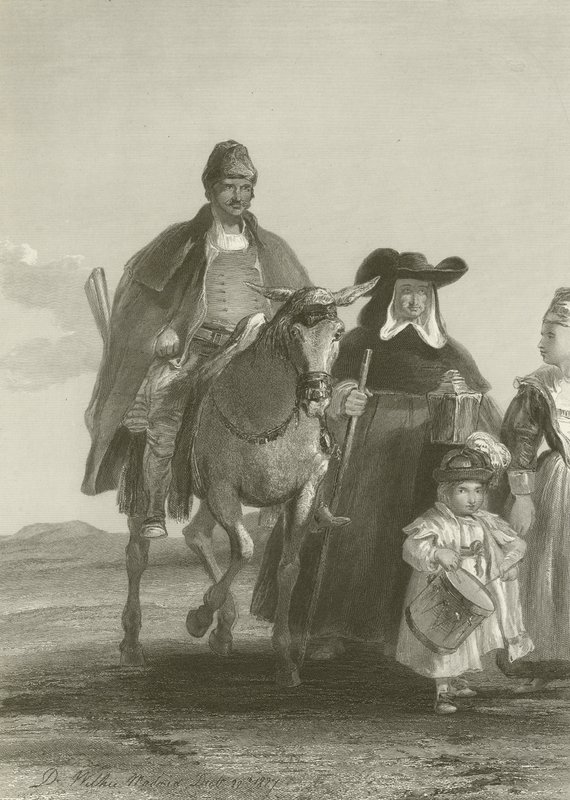 Group of Figures Entering Madrid by David Wilkie