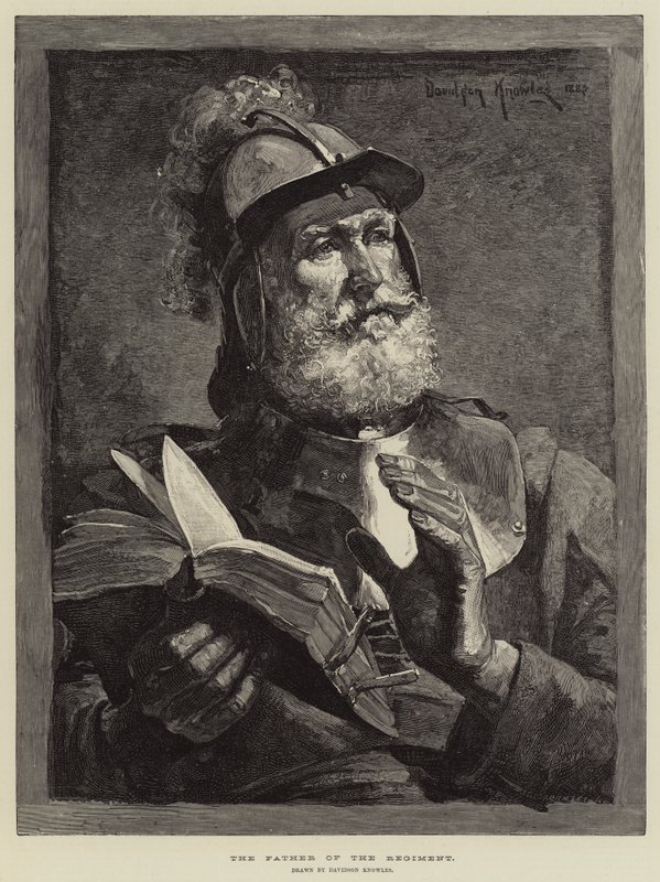 The Father of the Regiment by Davidson Knowles