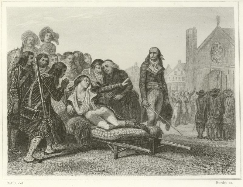 The Death of Bonchamp by Denis Auguste Marie Raffet