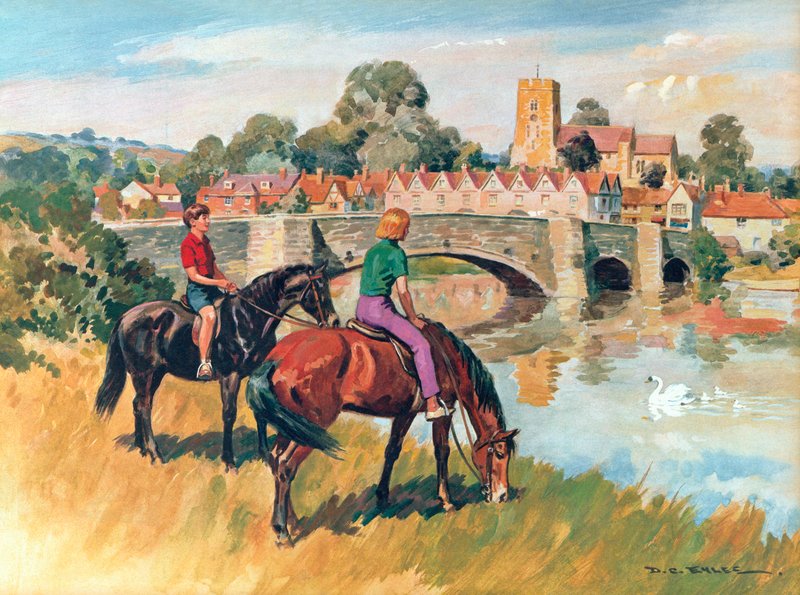 English Country Scene by Derek Charles Eyles