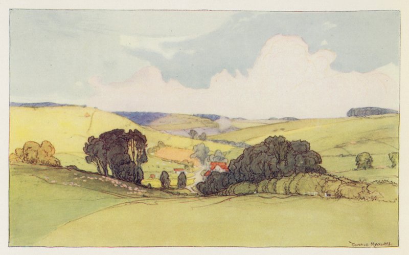Near Winterbourne Abbar by Donald (after) Maxwell