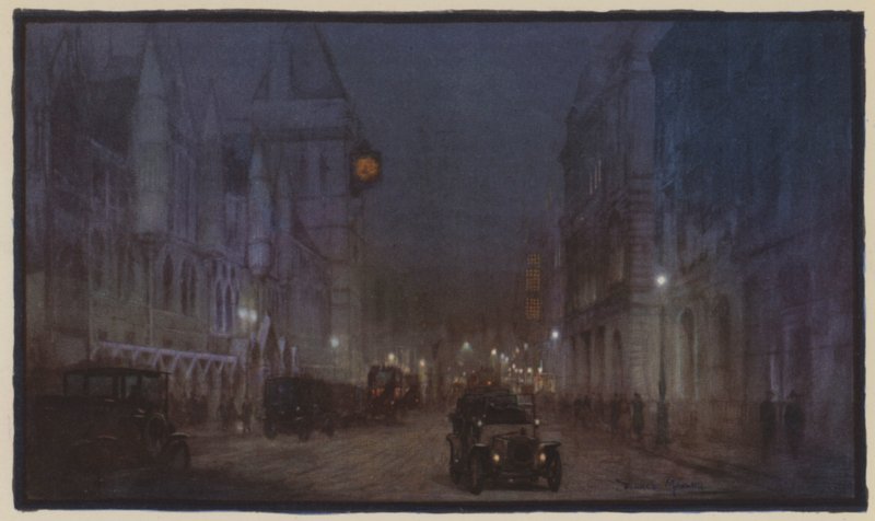 A Gothic Fantasy of Fleet Street by Donald Maxwell