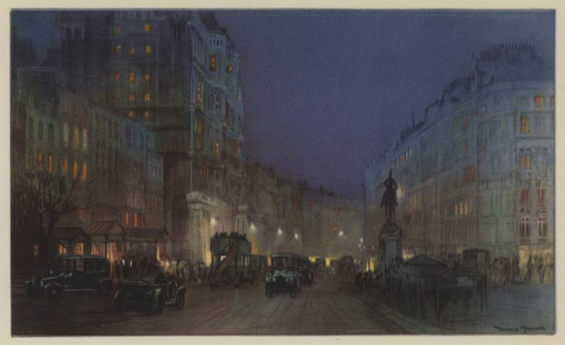 Knightsbridge in Black and Gold by Donald Maxwell