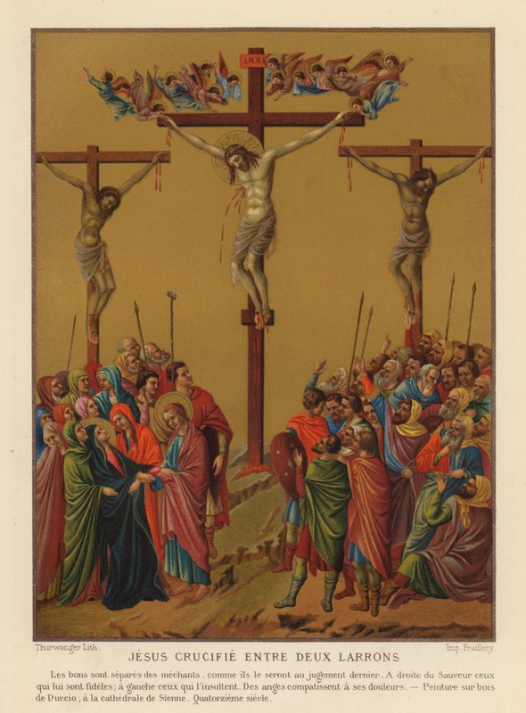 Crucifixion of Jesus Christ by Duccio di Buoninsegna