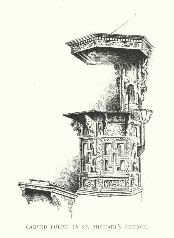 Carved Pulpit in St Michael