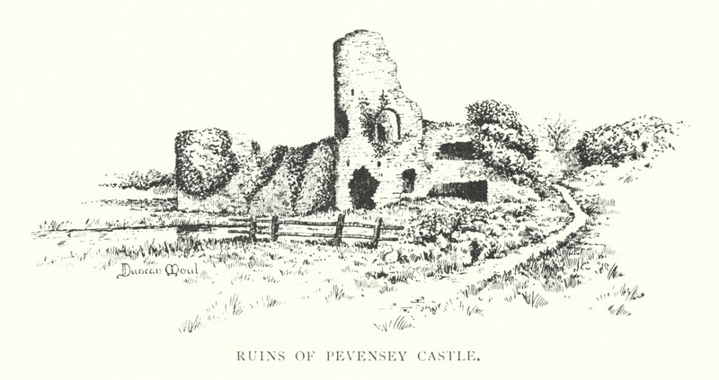 Ruins of Pevensey Castle by Duncan Moul