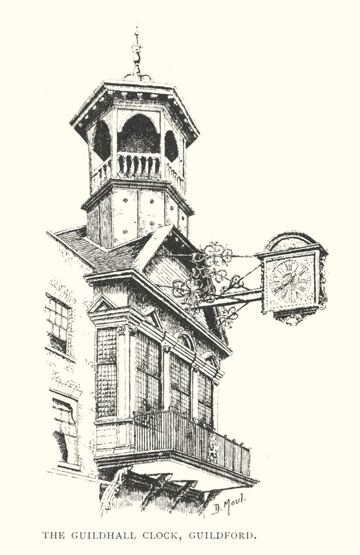 The Guildhall Clock, Guildford by Duncan Moul