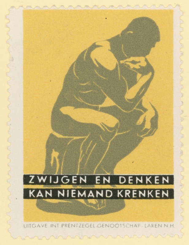 Silent contemplation can offend nobody by Dutch School